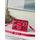 Replicas Minibolso Dauphine de Louis Vuitton en piel de becerro roja M20359 Imitacion España