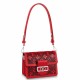 Replicas Minibolso Dauphine de Louis Vuitton en piel de becerro roja M20359 Imitacion España