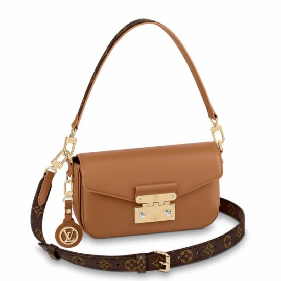 Replicas Bolso Louis Vuitton Swing en piel de becerro marrón M20396 Imitacion España