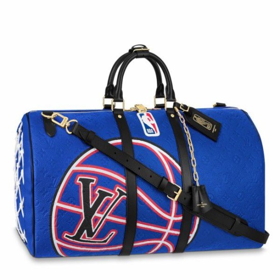 Replicas Bolsa Louis Vuitton x NBA Keepall Bandouliere 55 M21105 Imitacion España