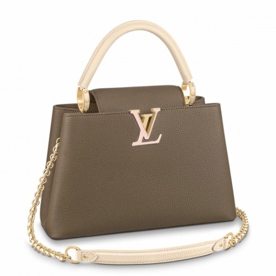 Replicas Bolso Louis Vuitton Capucines MM Piel Taurillon M59516 Imitacion España