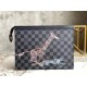 Replicas Louis Vuitton Pochette Voyage MM Damier Grafito N64605 Imitacion España