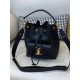 Replicas Louis Vuitton Black Lockme Bucket Bag M57687 Baratos Imitacion