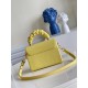 Replicas Bolso Louis Vuitton Twist PM en amarillo Taurillon M58571 Baratos Imitacion