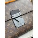 Replicas Louis Vuitton S Lock A4 Estuche Monogram Macassar M80560 Baratos Imitacion