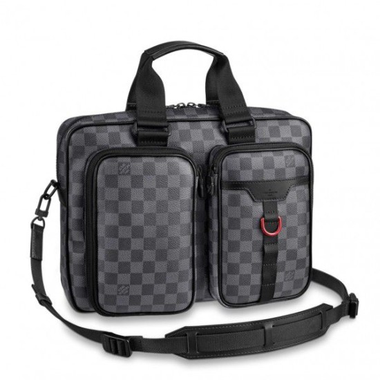 Replicas Louis Vuitton Utility Business Bag Damier Graphite N40278 Baratos Imitacion