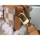 Replicas Bolso Louis Vuitton Damier Azur Neverfull MM con correa trenzada N50047 Baratos Imitacion