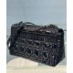 Replicas Christian Dior Medium Dior Caro Bag Negro Imitacion Baratos