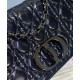 Replicas Christian Dior Medium Dior Caro Bag Negro Imitacion Baratos