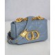 Replicas Christian Dior Micro Dior Caro Bag Azul Imitacion Baratos