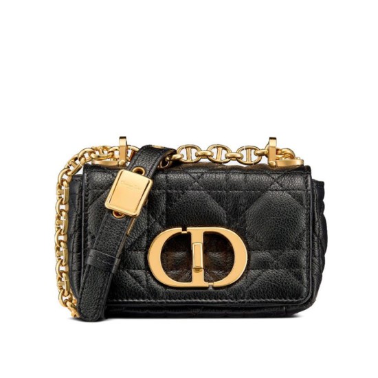 Replicas Christian Dior Micro Dior Caro Bolso negro Imitacion Baratos