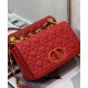 Replicas Christian Dior Medium Dioramour Dior Caro Bag Rojo Imitacion Baratos