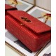 Replicas Christian Dior Medium Dioramour Dior Caro Bag Rojo Imitacion Baratos