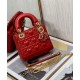 Replicas Christian Dior Mini Lady Dior Dioramour Bolso Rojo Imitacion Baratos