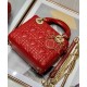 Replicas Christian Dior Mini Lady Dior Dioramour Bolso Rojo Imitacion Baratos