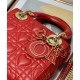 Replicas Christian Dior Mini Lady Dior Dioramour Bolso Rojo Imitacion Baratos