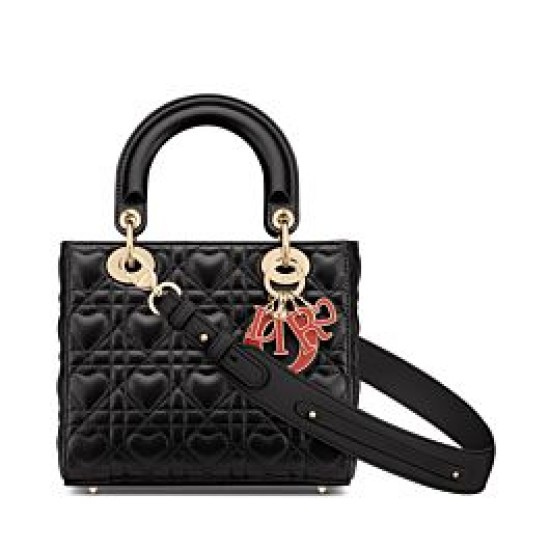 Replicas Christian Dior Dioramour My Abcdior Lady Dior Bolso Negro Imitacion Baratos