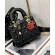 Replicas Christian Dior Dioramour My Abcdior Lady Dior Bolso Negro Imitacion Baratos