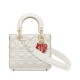 Replicas Christian Dior Dioramour My Abcdior Lady Dior Bolso Crema Imitacion Baratos