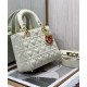 Replicas Christian Dior Dioramour My Abcdior Lady Dior Bolso Crema Imitacion Baratos