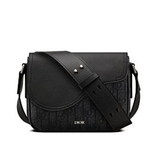 Replicas Christian Dior Mini Saddle Messenger Bag Negro Imitacion Baratos