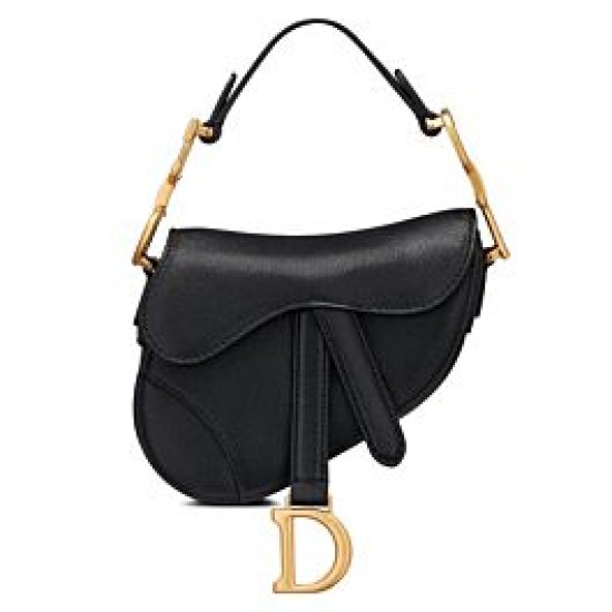 Replicas Christian Dior Micro Saddle Bag Negro Imitacion Baratos