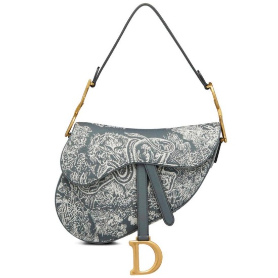 Replicas Bolsa Saddle Christian Dior Gris Imitacion Baratos