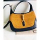 Replicas Gucci Jackie 1961 Bolso de hombro pequeño 636706 Azul oscuro Imitacion Baratos