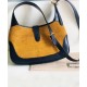 Replicas Gucci Jackie 1961 Bolso de hombro pequeño 636706 Azul oscuro Imitacion Baratos