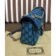 Replicas Bolso de hombro pequeño Gucci GG Marmont multicolor 443497 azul Imitacion Baratos