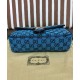 Replicas Bolso de hombro pequeño Gucci GG Marmont multicolor 443497 azul Imitacion Baratos