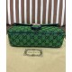 Replicas Bolso de hombro pequeño Gucci GG Marmont multicolor 443497 verde Imitacion Baratos