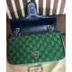 Replicas Bolso de hombro pequeño Gucci GG Marmont multicolor 443497 verde Imitacion Baratos