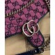 Replicas Bolso de hombro pequeño Gucci GG Marmont multicolor 443497 rosa Imitacion Baratos