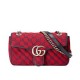 Replicas Bolso de hombro pequeño Gucci GG Marmont 443497 rojo Imitacion Baratos