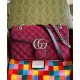 Replicas Bolso de hombro pequeño Gucci GG Marmont 443497 rojo Imitacion Baratos