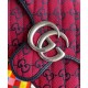 Replicas Bolso de hombro pequeño Gucci GG Marmont 443497 rojo Imitacion Baratos