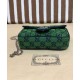 Replicas Gucci GG Marmont Multicolour Super Mini Bag 476433 Verde Imitacion Baratos