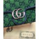 Replicas Gucci GG Marmont Multicolour Super Mini Bag 476433 Verde Imitacion Baratos