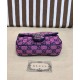 Replicas Gucci GG Marmont Multicolour Super Mini Bag 476433 Rosa Imitacion Baratos