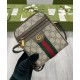 Replicas Bolso de hombro Gucci Ophidia GG 598127 Café oscuro Imitacion Baratos