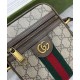 Replicas Bolso de hombro Gucci Ophidia GG 598127 Café oscuro Imitacion Baratos