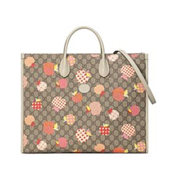 Replicas Gucci Les Pommes Large Tote 659980 Crema Imitacion Baratos