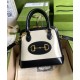 Replicas Gucci Horsebit 1955 Mini bolso con asa superior 640716 Crema Imitacion Baratos