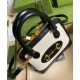 Replicas Gucci Horsebit 1955 Mini bolso con asa superior 640716 Crema Imitacion Baratos