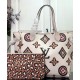 Replicas Louis Vuitton Neverfull MM M45819 Crema Imitacion Baratos