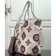 Replicas Louis Vuitton Neverfull MM M45819 Crema Imitacion Baratos