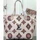 Replicas Louis Vuitton Neverfull MM M45819 Crema Imitacion Baratos