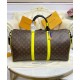 Replicas Louis Vuitton Keepall Bandouliere 50 M45866 Marrón Imitacion Baratos