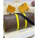 Replicas Louis Vuitton Keepall Bandouliere 50 M45866 Marrón Imitacion Baratos